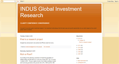 Desktop Screenshot of indusglobal.blogspot.com