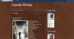 Desktop Screenshot of camilawrites.blogspot.com