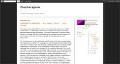 Desktop Screenshot of counterspacejournal.blogspot.com