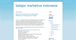 Desktop Screenshot of belajar-marketivaindonesia.blogspot.com