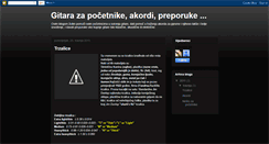 Desktop Screenshot of gitara-za-poetnike-akordi-preporuke.blogspot.com