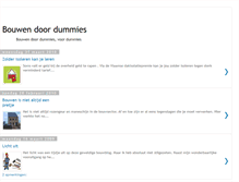 Tablet Screenshot of bouwendoordummies.blogspot.com
