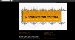 Desktop Screenshot of apassionforparties.blogspot.com