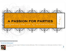 Tablet Screenshot of apassionforparties.blogspot.com
