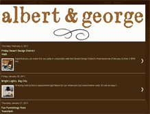 Tablet Screenshot of albert-and-george.blogspot.com