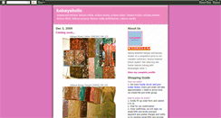 Desktop Screenshot of kebayaholic.blogspot.com