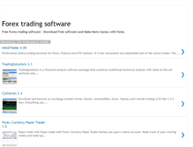 Tablet Screenshot of myforextradingsoftware.blogspot.com