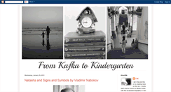 Desktop Screenshot of kafkatokindergarten.blogspot.com