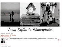 Tablet Screenshot of kafkatokindergarten.blogspot.com
