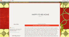 Desktop Screenshot of happy-to-be-home.blogspot.com