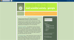 Desktop Screenshot of madscientistsociety.blogspot.com