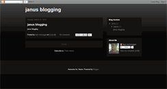 Desktop Screenshot of janusblogging.blogspot.com