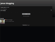 Tablet Screenshot of janusblogging.blogspot.com