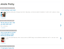 Tablet Screenshot of ainsliepretty.blogspot.com