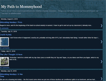 Tablet Screenshot of mypathtomommyhood.blogspot.com