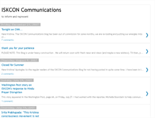 Tablet Screenshot of iskconcommunications.blogspot.com