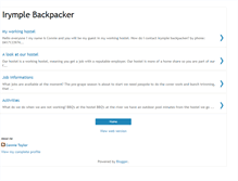 Tablet Screenshot of irymplebackpacker.blogspot.com