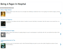 Tablet Screenshot of beingapaganinhospital.blogspot.com