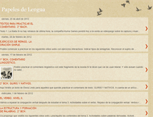Tablet Screenshot of papelesdelengua.blogspot.com