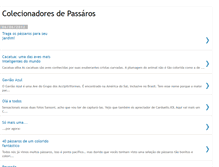 Tablet Screenshot of colecionadoresdepassaros.blogspot.com