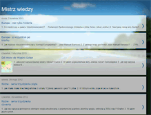 Tablet Screenshot of mistrzwiedzy.blogspot.com