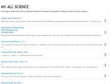 Tablet Screenshot of myallscience.blogspot.com