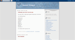 Desktop Screenshot of baseballwiseguys.blogspot.com