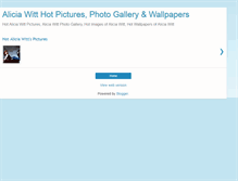 Tablet Screenshot of hotaliciawittpics.blogspot.com