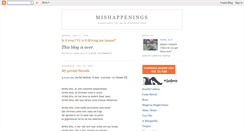 Desktop Screenshot of mishappenings.blogspot.com