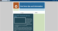 Desktop Screenshot of freeforextips.blogspot.com