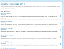 Tablet Screenshot of januaryhoroscope.blogspot.com