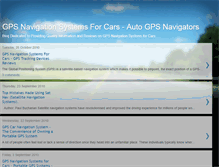 Tablet Screenshot of gpsnavigationsystemsforcars.blogspot.com