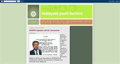 Desktop Screenshot of malaysiapushfactor.blogspot.com