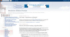 Desktop Screenshot of businessethics-forum.blogspot.com