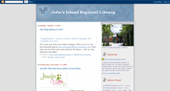 Desktop Screenshot of johnsislandlibrary.blogspot.com