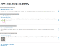 Tablet Screenshot of johnsislandlibrary.blogspot.com