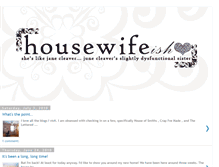 Tablet Screenshot of housewifeish.blogspot.com