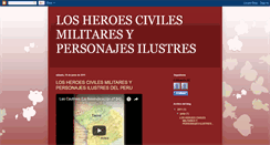 Desktop Screenshot of heroescivilesymilitaresdelperu.blogspot.com