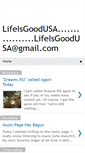 Mobile Screenshot of lifeisgoodusa.blogspot.com