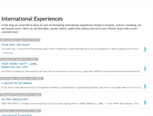 Tablet Screenshot of internationalexperiences.blogspot.com
