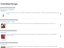 Tablet Screenshot of cherishedscraps.blogspot.com
