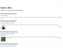 Tablet Screenshot of gamedirt.blogspot.com