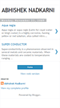 Mobile Screenshot of abhisheknadkarni.blogspot.com