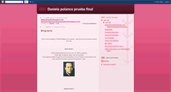 Desktop Screenshot of danielapolancopruebafinal.blogspot.com