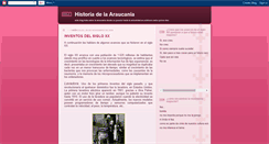 Desktop Screenshot of delpasadoalpresentedelaaraucania.blogspot.com