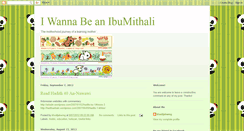 Desktop Screenshot of iwannabeibumithali.blogspot.com