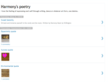 Tablet Screenshot of harmonyspoetry.blogspot.com