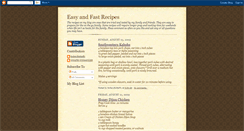 Desktop Screenshot of easyandfastrecipes.blogspot.com