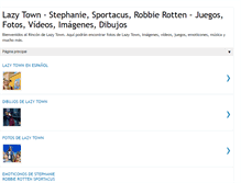 Tablet Screenshot of lazytownblog.blogspot.com