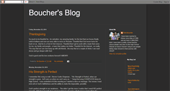 Desktop Screenshot of bouchersblog.blogspot.com
